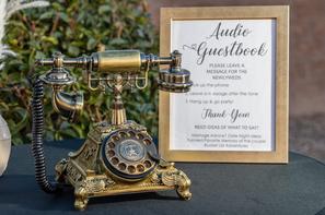 Audio Guestbook vintage telephone